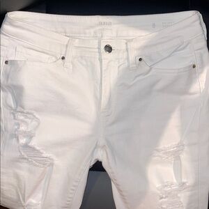 a.n.a Women's Bright White Skinny Jeans